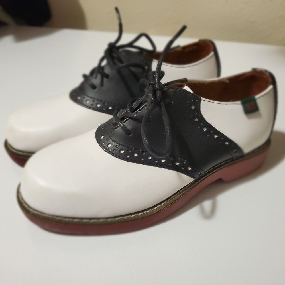 School Issue Brand - Leather Girl's Saddle Shoes